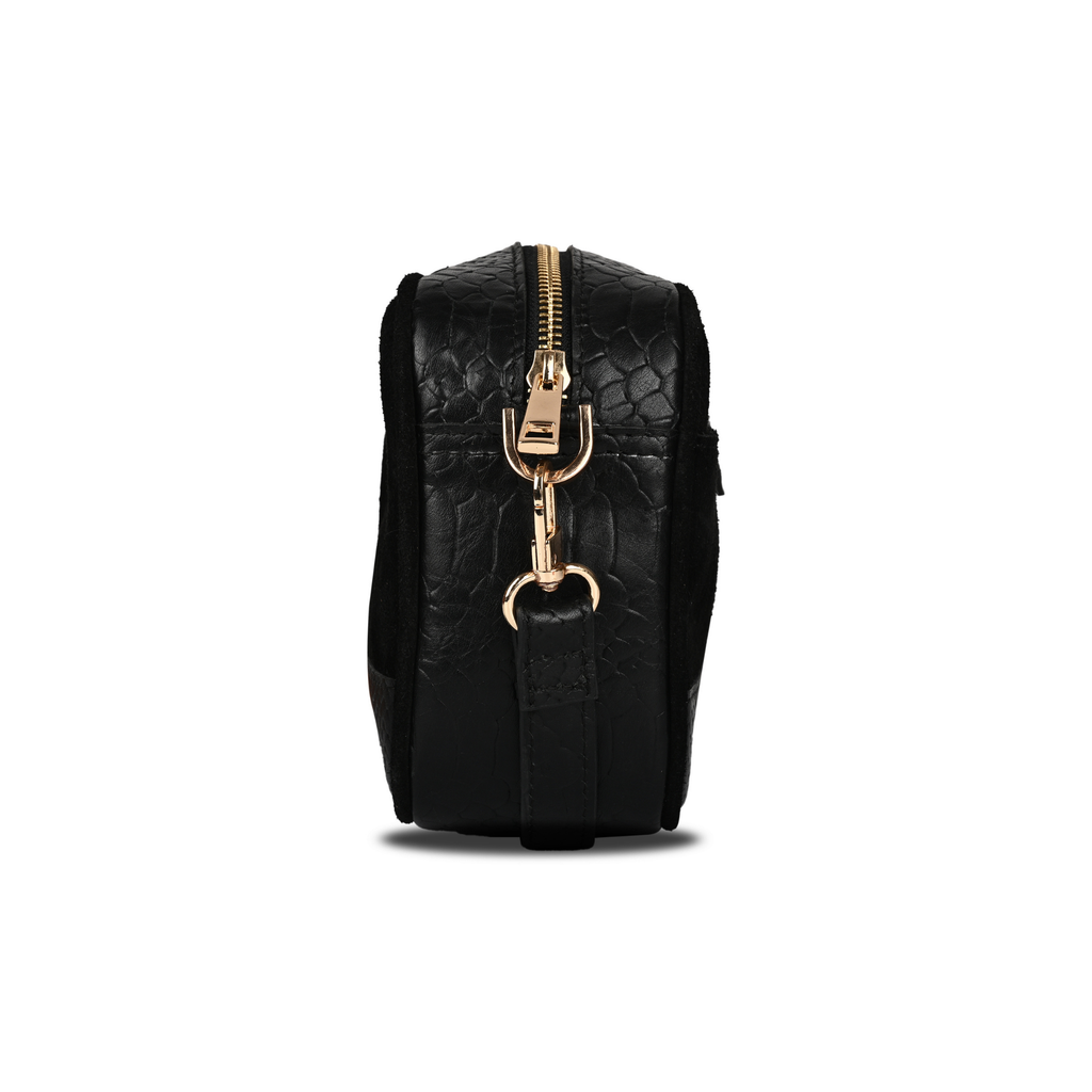 The Velvet-Croc Cube Clutch