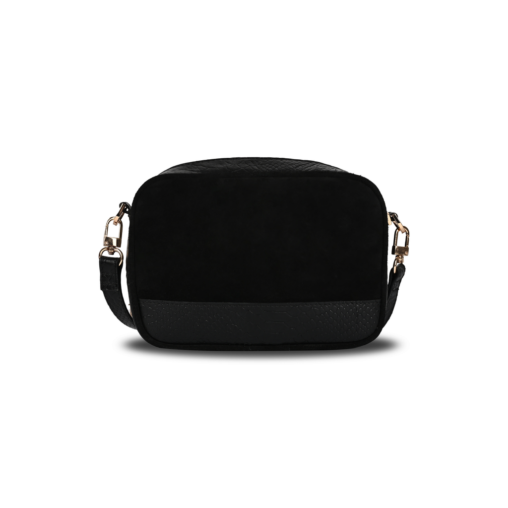 The Velvet-Croc Cube Clutch
