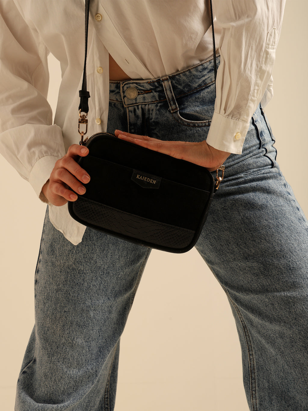 The Velvet-Croc Cube Clutch
