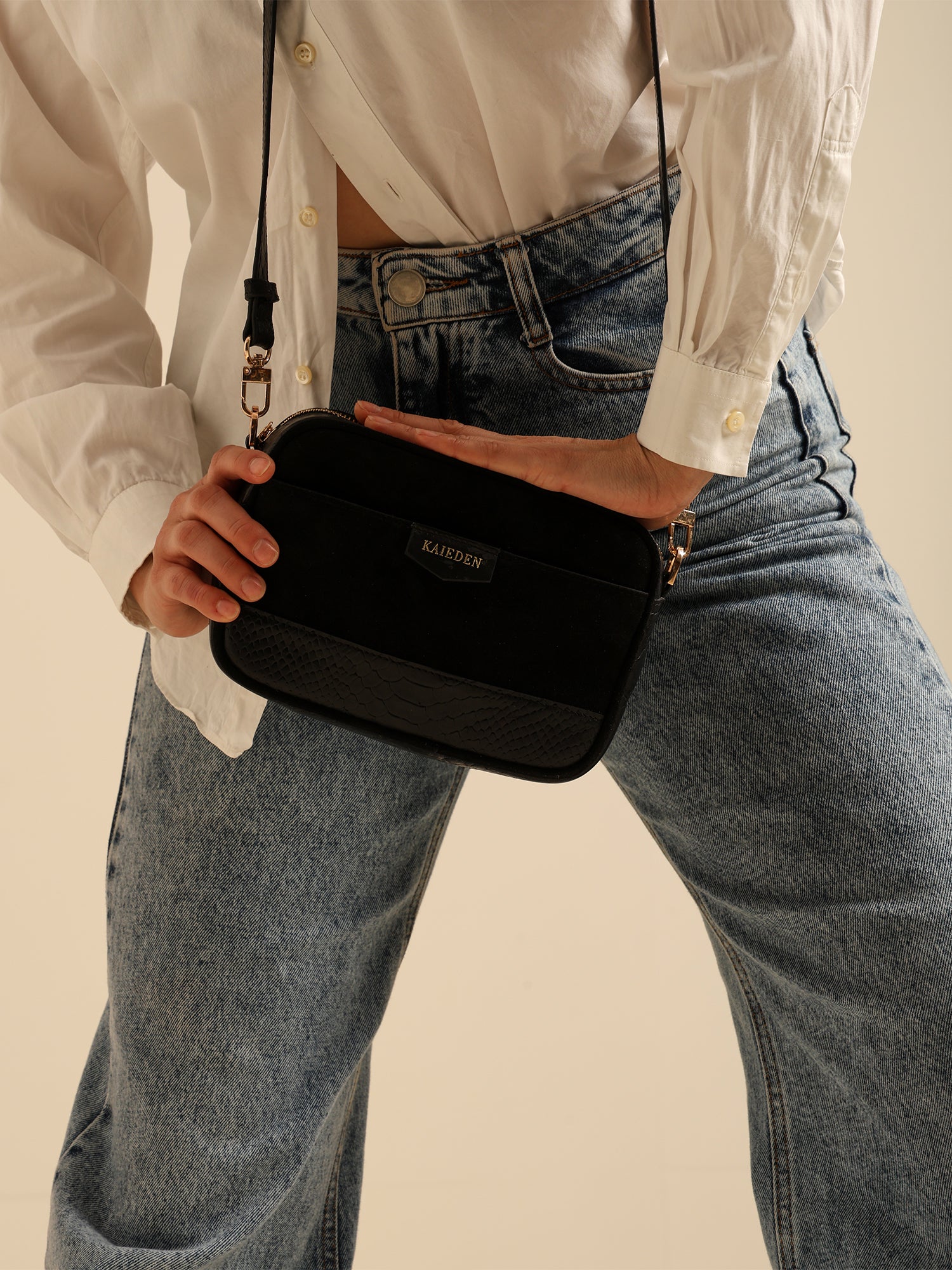 The Velvet-Croc Cube Clutch