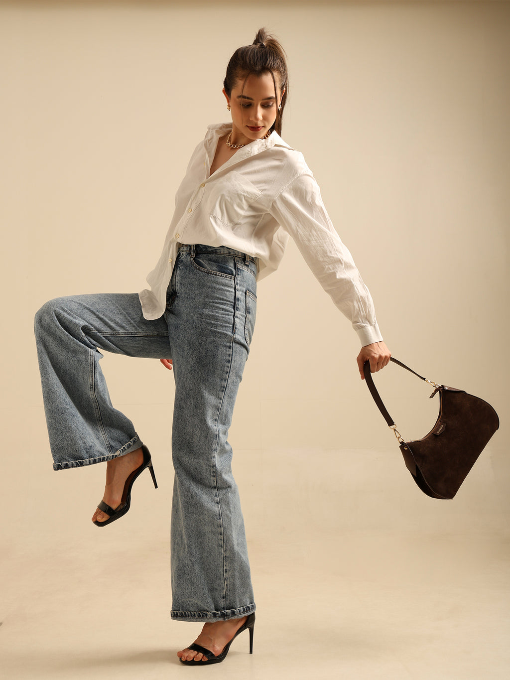 The Espresso Suede Crescent