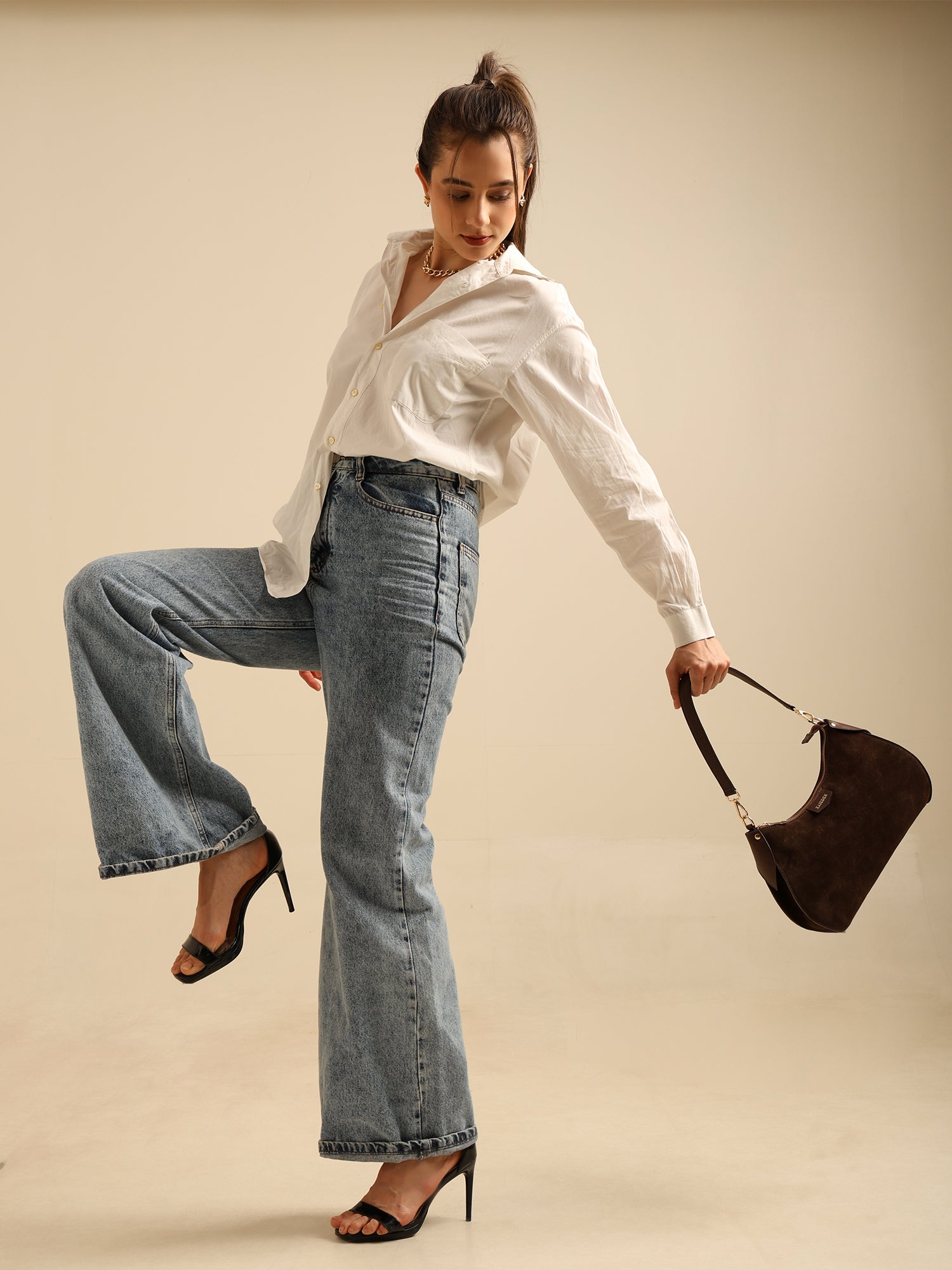 The Espresso Suede Crescent