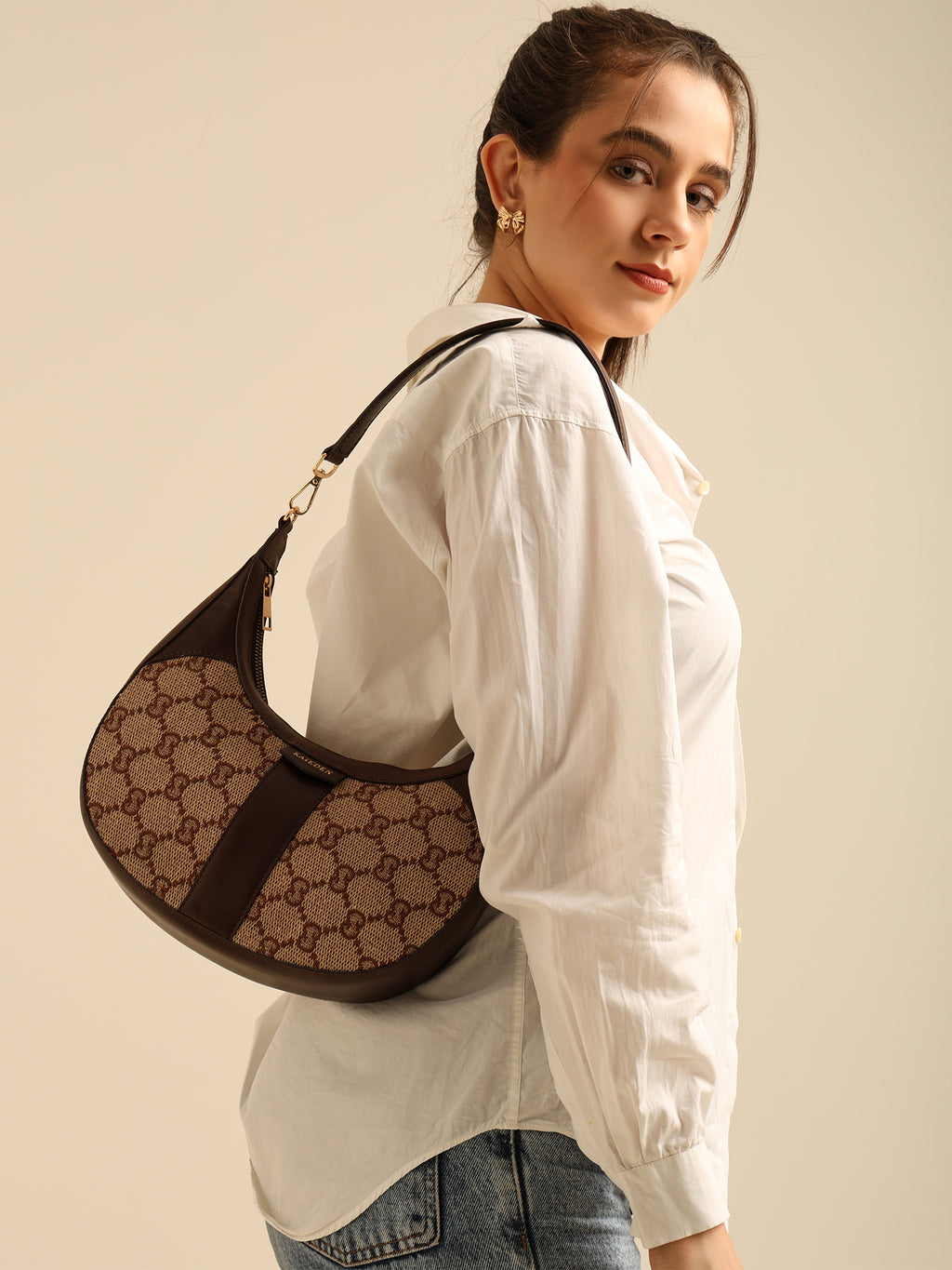 The Monogram Crescent Hobo