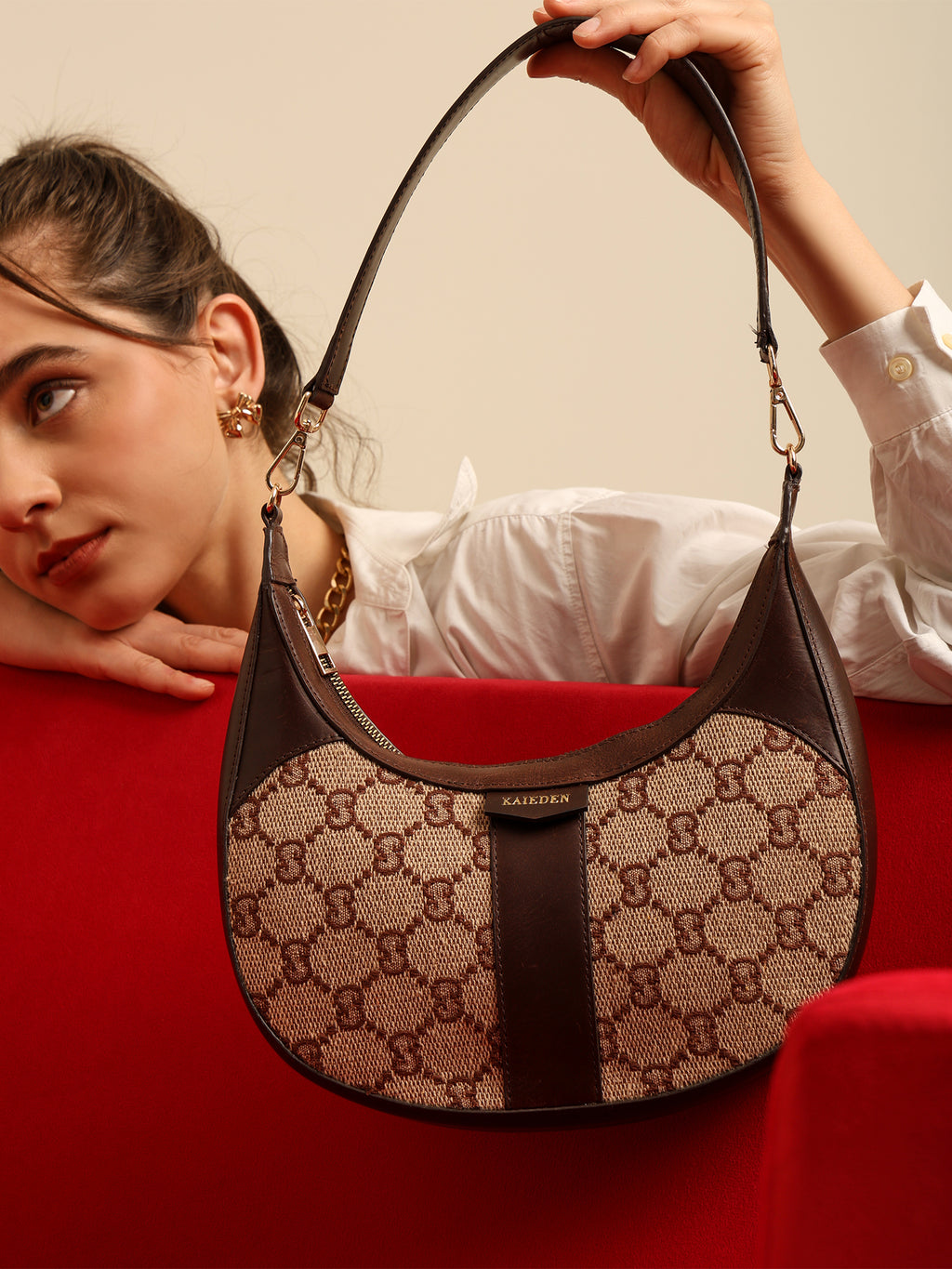 The Monogram Crescent Hobo