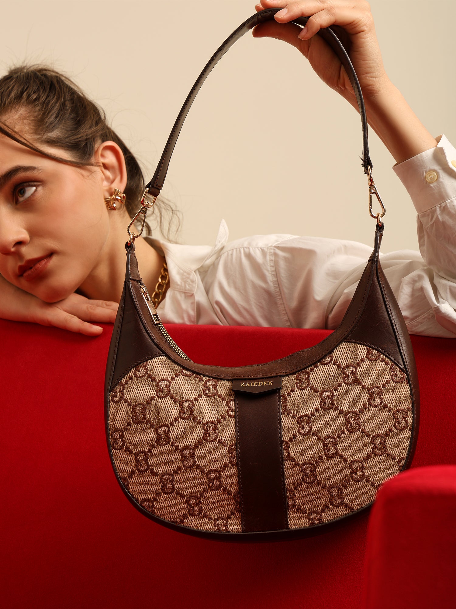 The Monogram Crescent Hobo