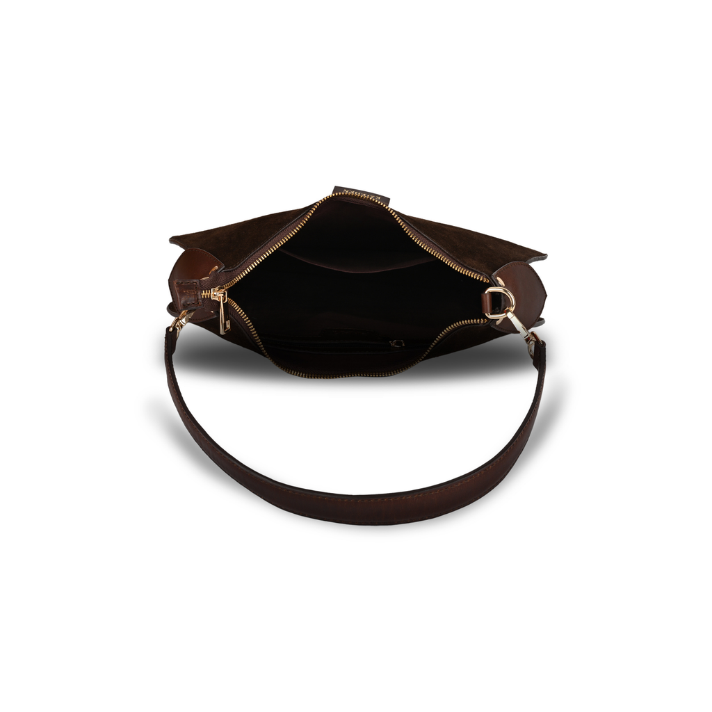 The Espresso Suede Crescent