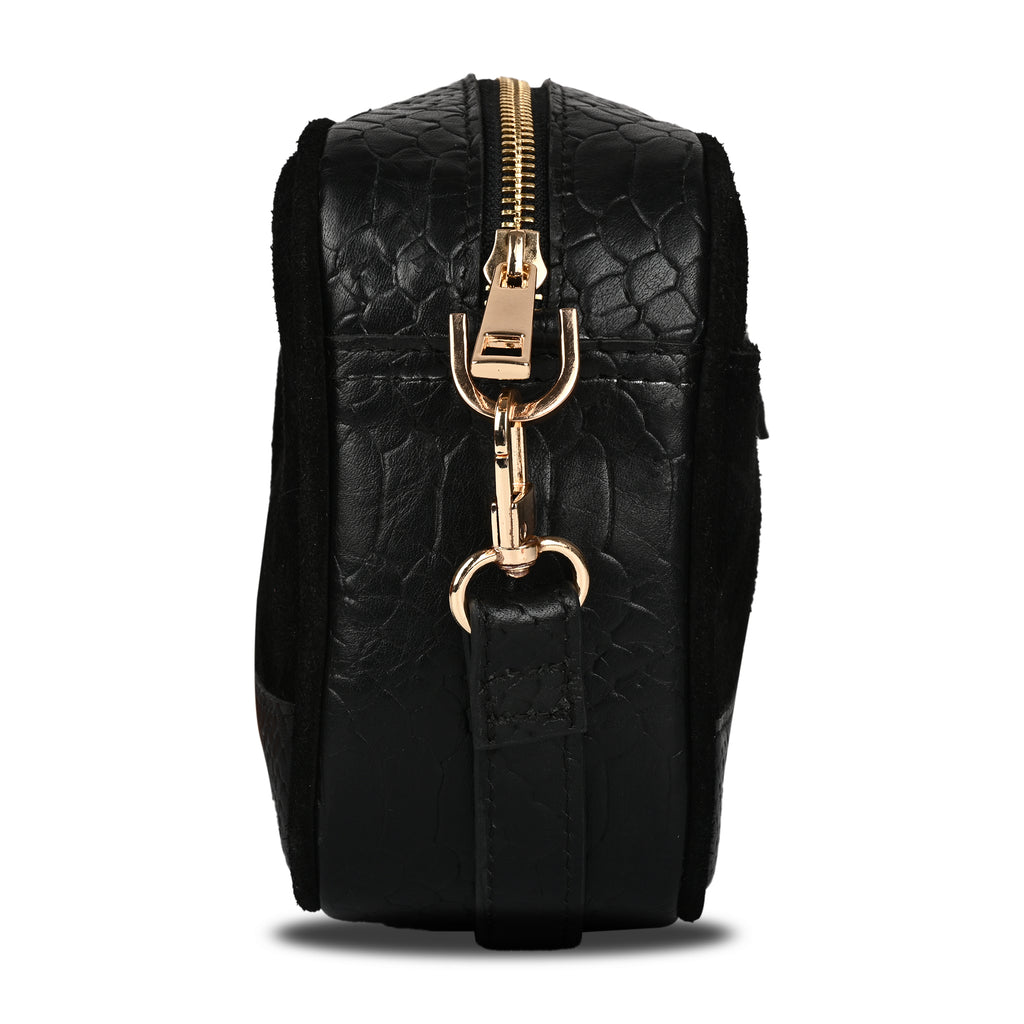 The Velvet-Croc Cube Clutch