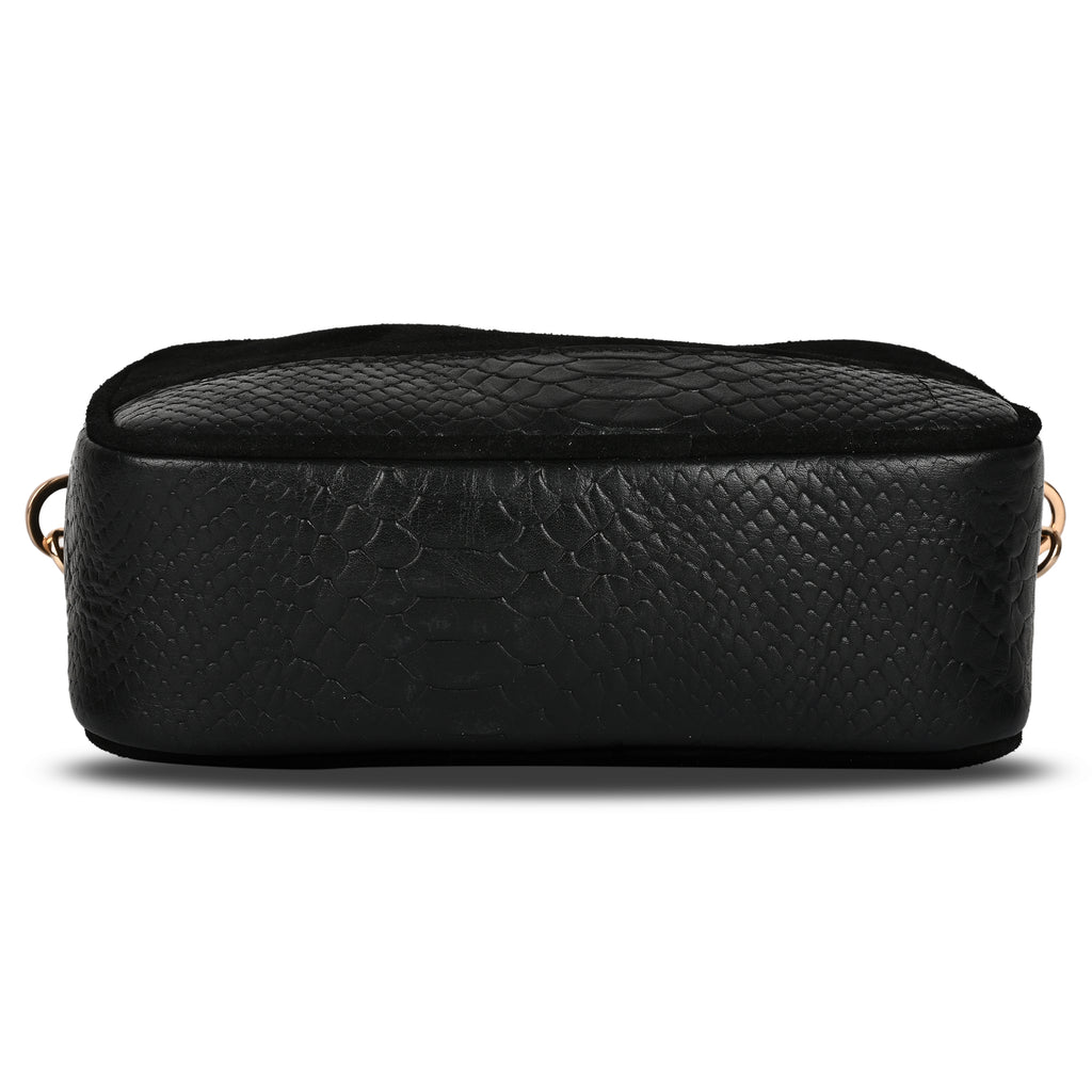 The Velvet-Croc Cube Clutch