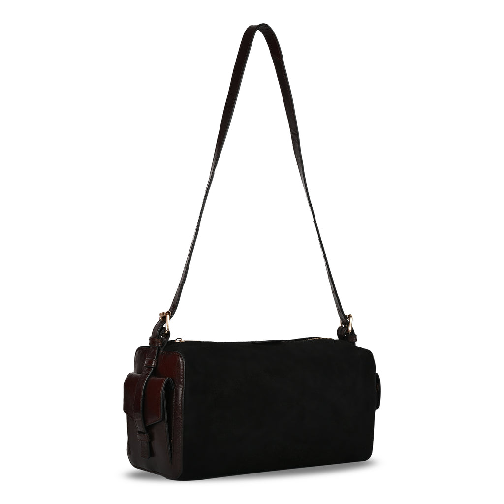 The Noir Canvas Shoulder Bag