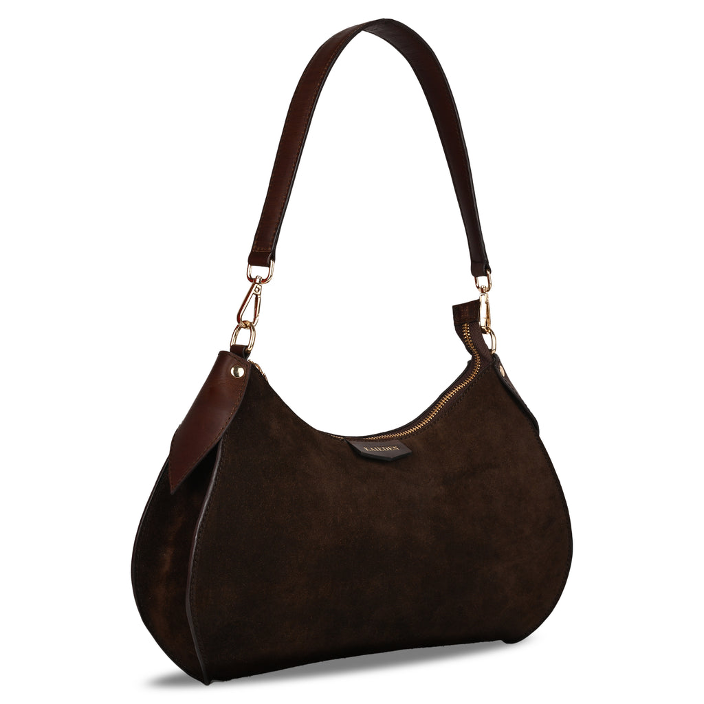 The Espresso Suede Crescent