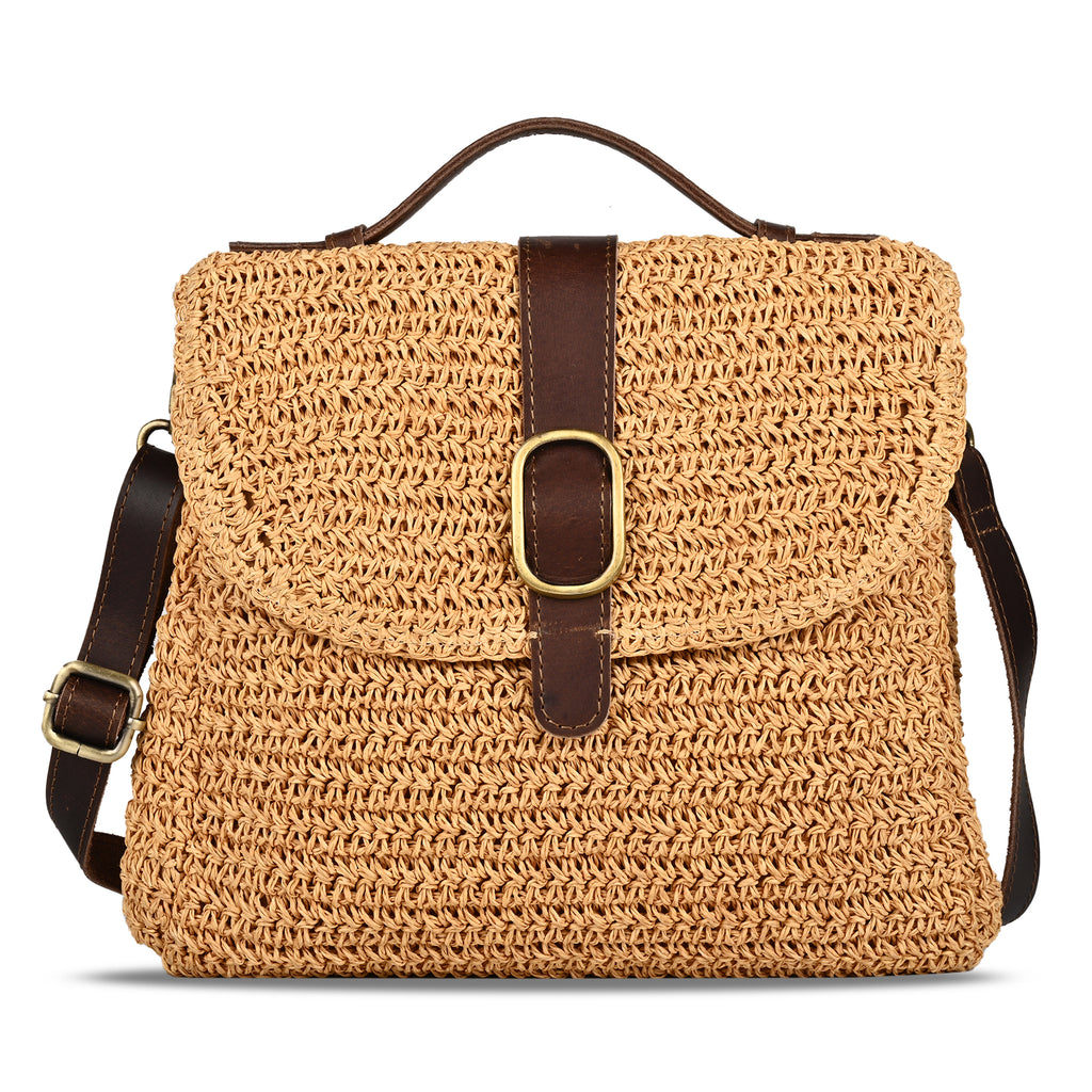 The Coastal Raffia Satchel